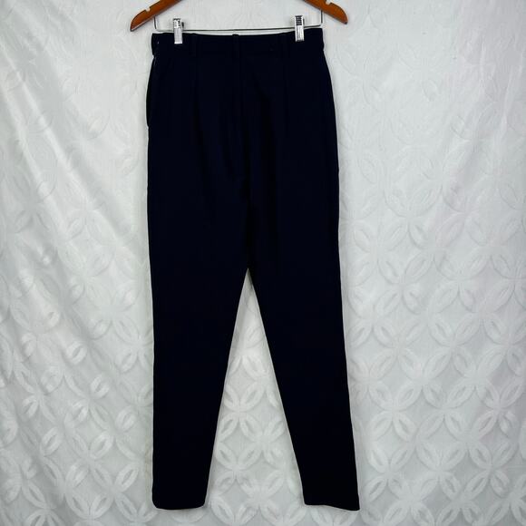 Vintage Guess Men's Navy Ribbed Trouser Pants Size 28 Made in the USA - Picture 6 of 7